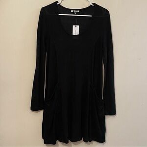 NWT Z Supply Black Stretch Swing Dress